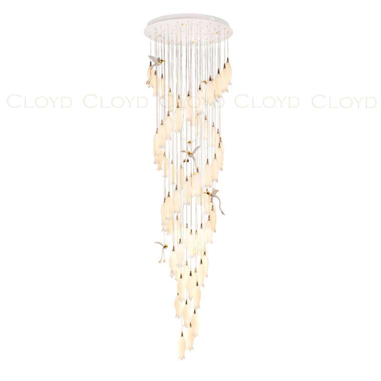Люстра Cloyd ARGANA C60 / выс. 293 см- керамика, фарфор - белый