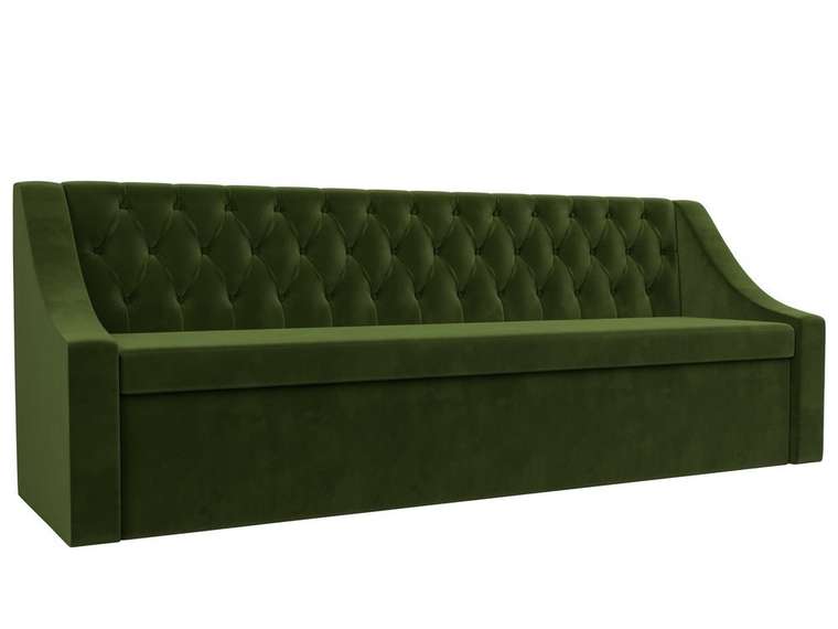 Кухонный прямой диван-кровать Мерлин зеленого цвета