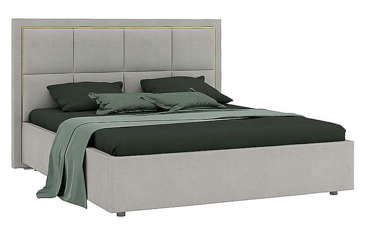 Кровать Дольче 160х200 серого цвета
