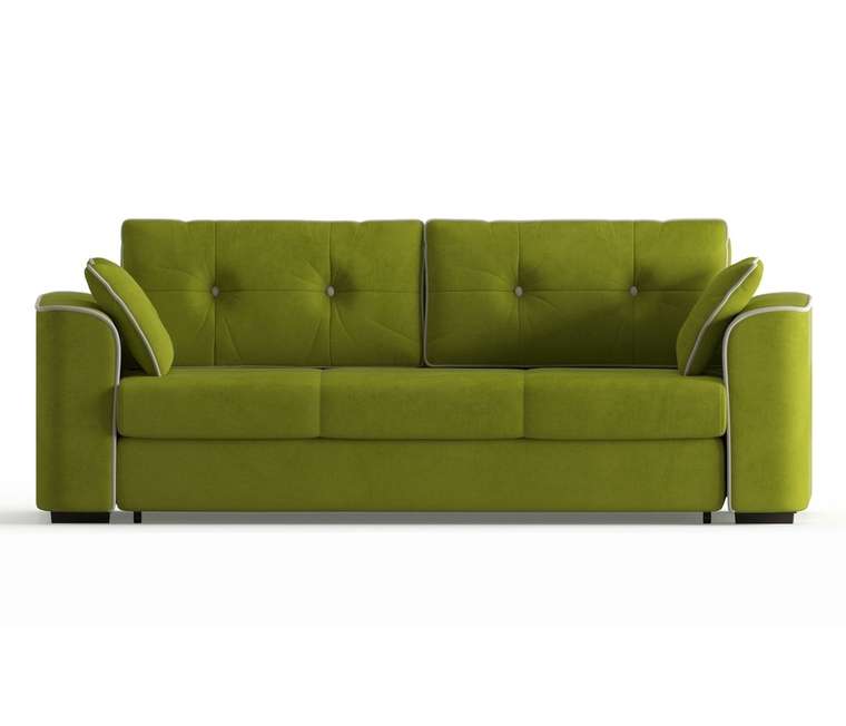 Диван-кровать Нордленд в обивке из велюра светло-зеленого цвета