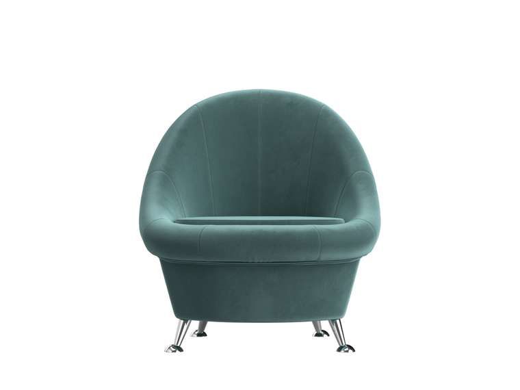 Кресло Амелия бирюзового цвета