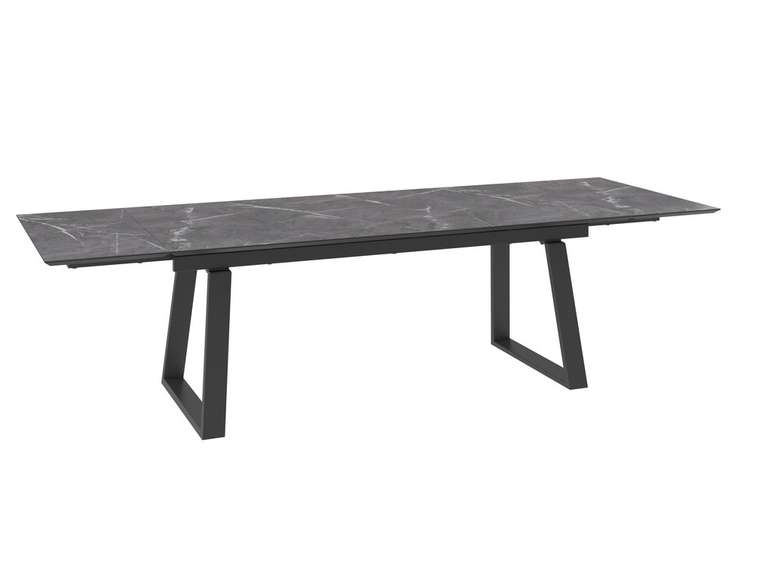 Раздвижной обеденный стол Барон черного цвета