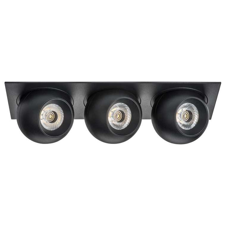 Светильник INTERO LED 9W*3 850LM*3 24G ЧЕРНЫЙ 3000K (217537+217072+217072+217072)