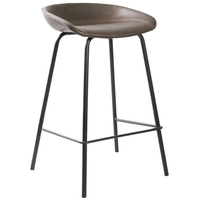 Полубарный стул Loft коричневого цвета