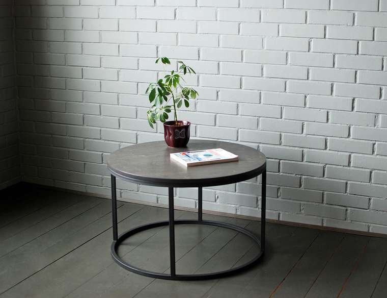 Кофейный стол Ply серого цвета