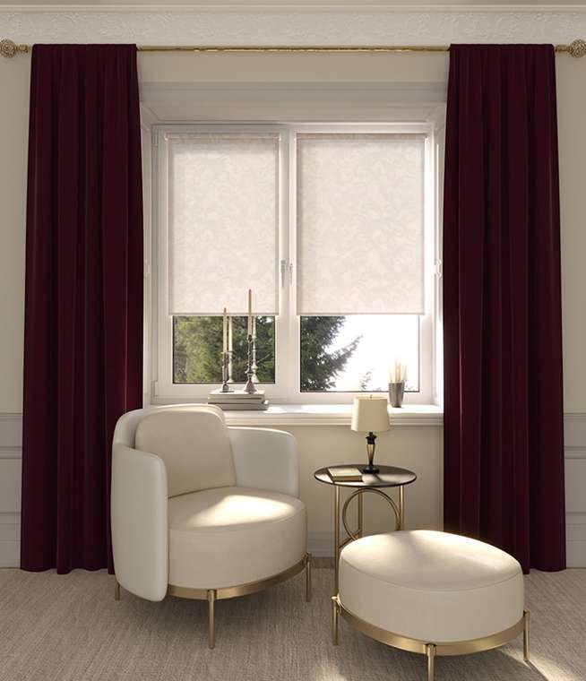 мини ролета Севилия 38х175 золотой