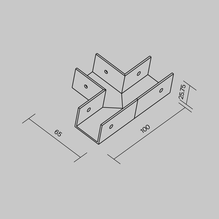 Комплектующие для профиля Outdoor O-TR001-TC-W Комплектующие для уличной трековой системы Elasity IP Уличная трековая система освещения Elasity IP