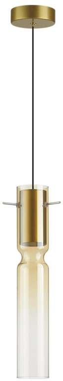 Подвесной светильник Odeon Light Scrow 5058/5LA PENDANT золотой/янтарный/металл/стекло LED 5W 3000K