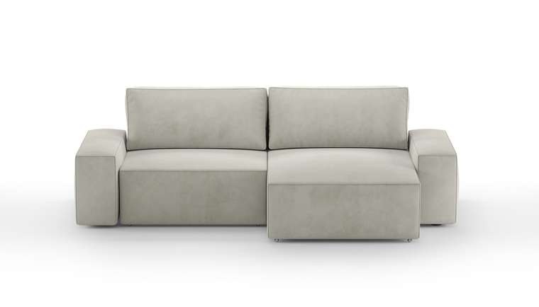 Угловой диван-кровать Модульный бежевого цвета