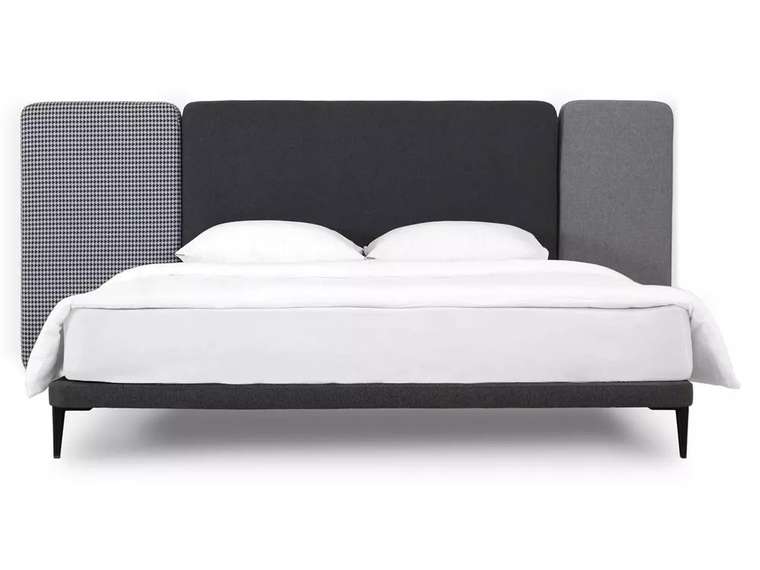 Кровать Licata 160х200 композиция 5 серого цвета