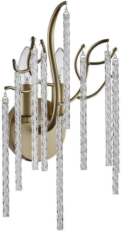 Бра Lumion Miss 6520/2W матовое золото E14 2*40W 220V с подвесками