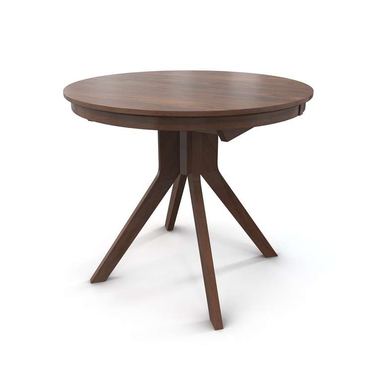 Раздвижной обеденный стол Местре коричневого цвета