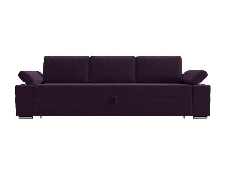 Прямой диван-кровать Канкун темно-фиолетового цвета