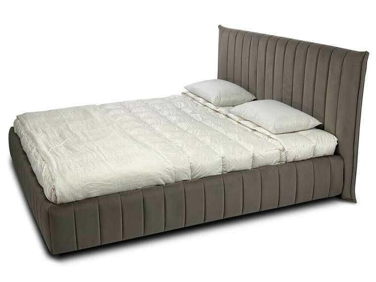 Кровать Hype 200х200 серого цвета с подъемным меxанизмом