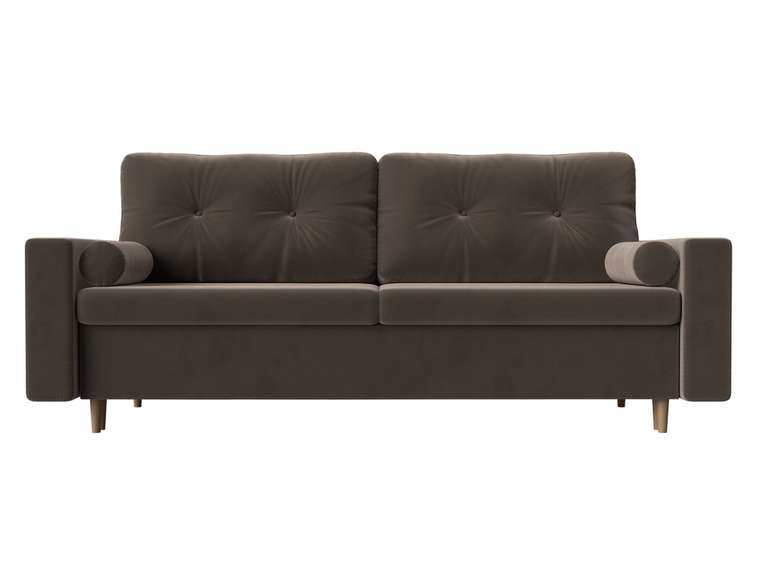Прямой диван-кровать Белфаст коричневого цвета (тик-так)