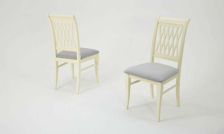 Набор из двух стульев Рич серо-бежевого цвета 