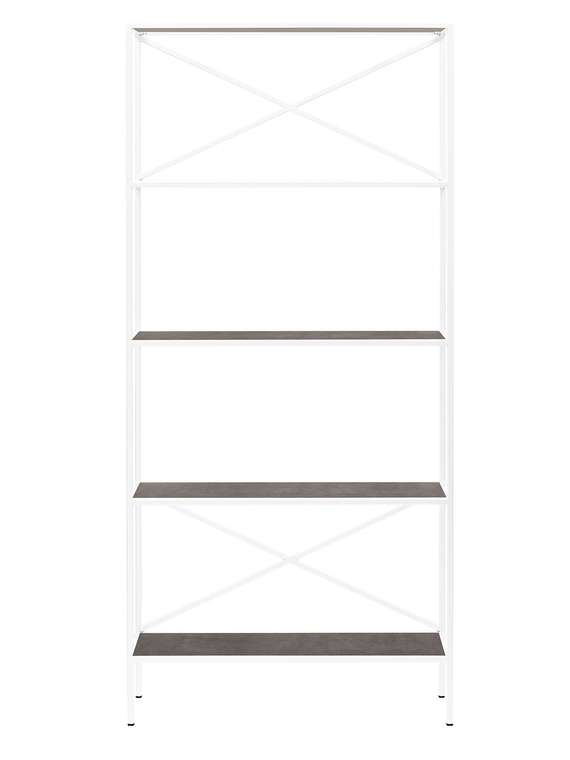 Стеллаж Karin 80 бело-серого цвета