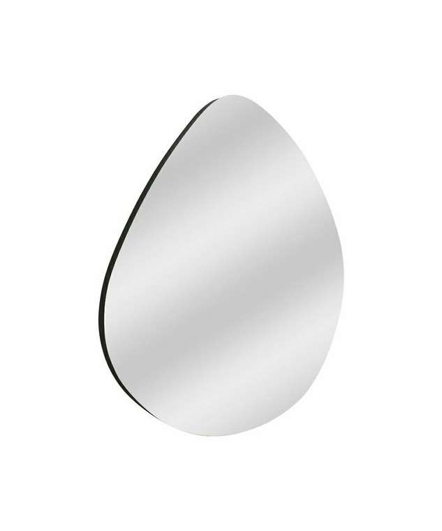 Настенное зеркало Decor 60х60 с основанием черного цвета