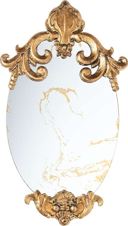Зеркало настенное в золотой отделке
