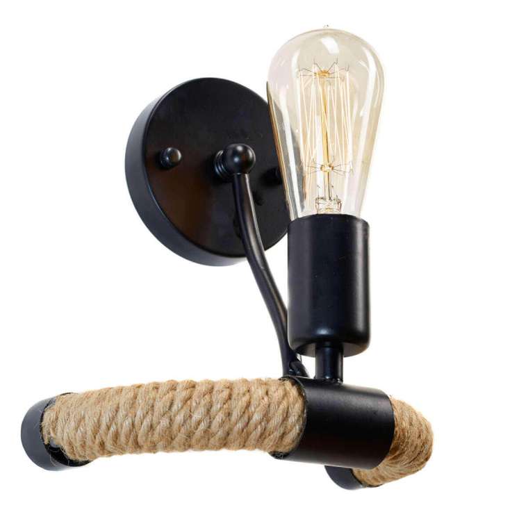 Бра Rope Filament Loft1861/1W (металл, цвет черный)