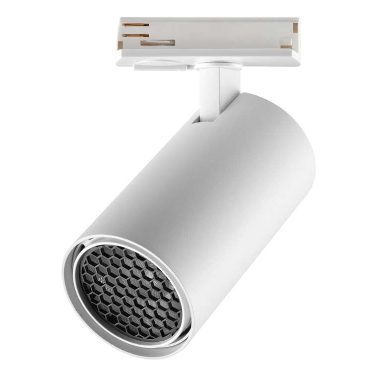 Трековый светильник однофазный светодиодный трехжильный Novotech Selene 359920 белый IP20 LED 20W 220-240V 3000К