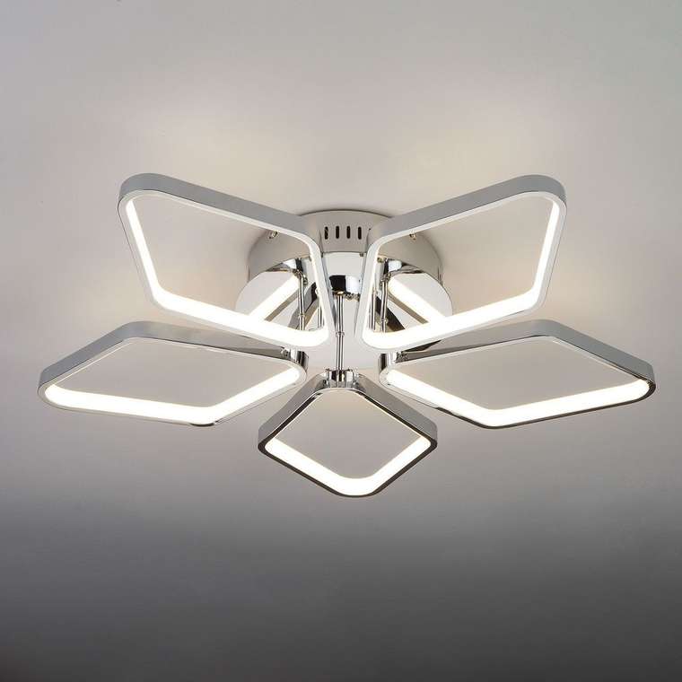 Потолочный LED светильник 90081/5 хром Kalifea