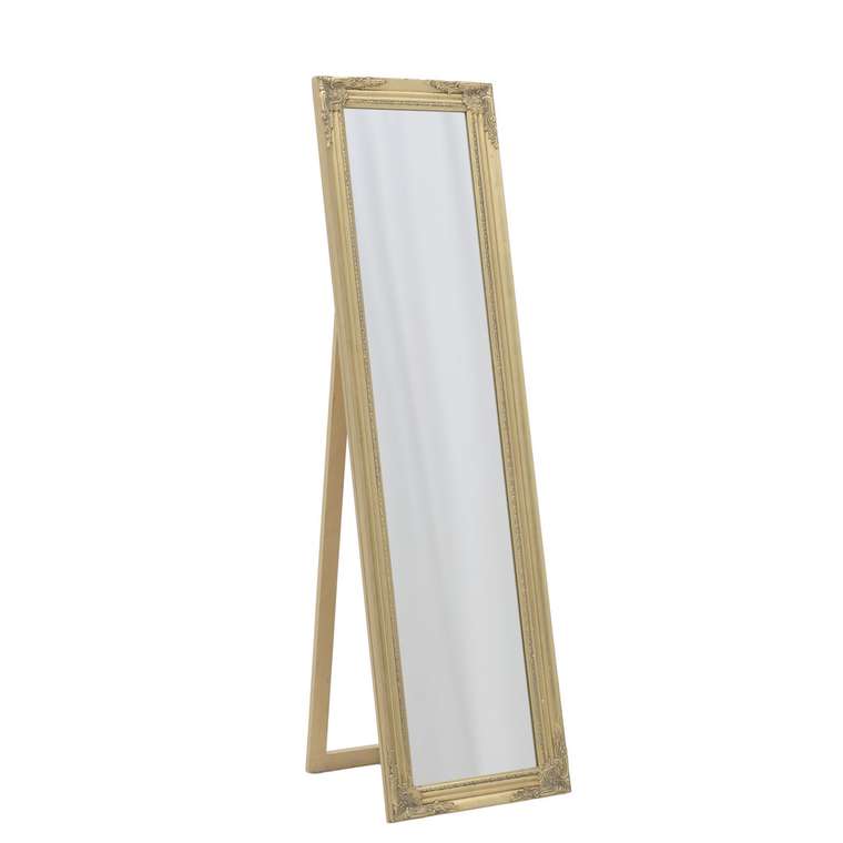 Напольное зеркало в раме из полистоуна