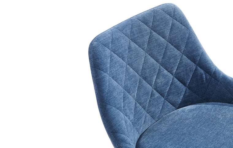 Полубарный стул Joan синего цвета