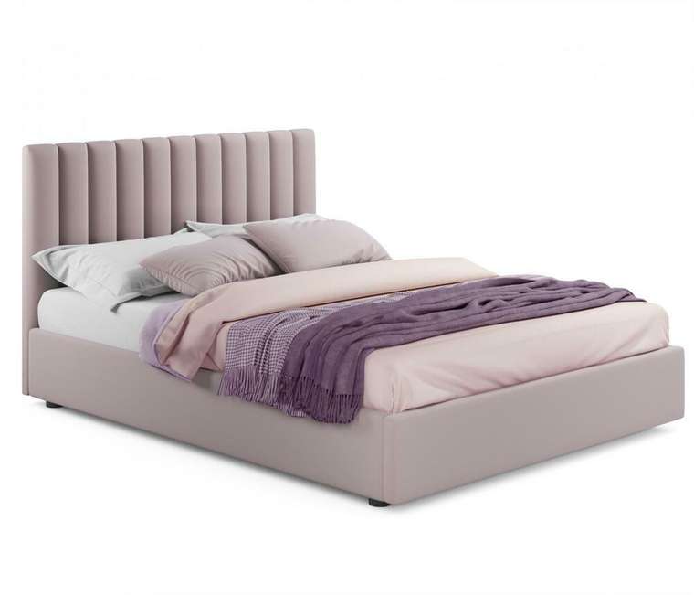 Кровать с подъемным механизмом Olivia 180х200 лилового цвета