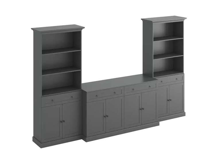 Композиция для гостиной Caprio g4 серого цвета