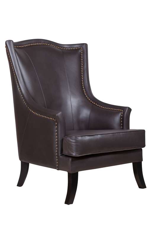 Кожаные кресла Chester leather темно-коричневого цвета 