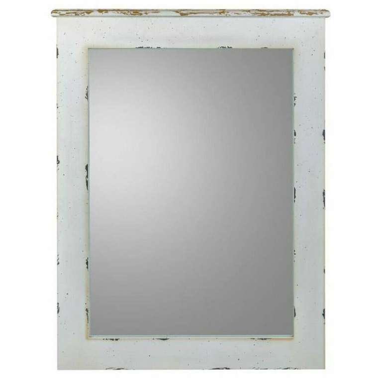 Настенное зеркало Белый 3 x 90 x 70 cm Прямоугольный