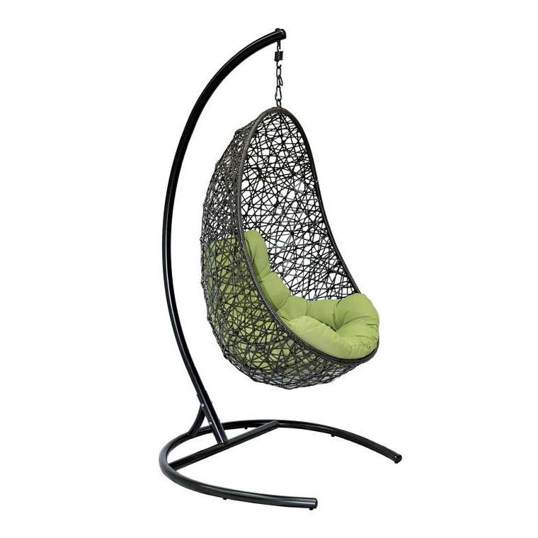 Кресло подвесное Easy из плоского искусственного ротанга