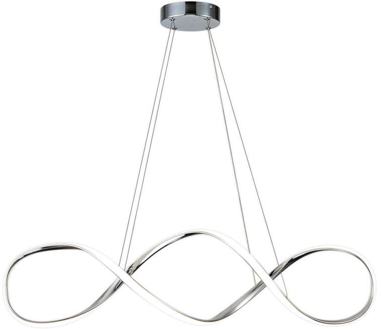 Люстра led подвесная с пультом (+ночной режим) Escada Knot 10236/1 LED*60W Chrome