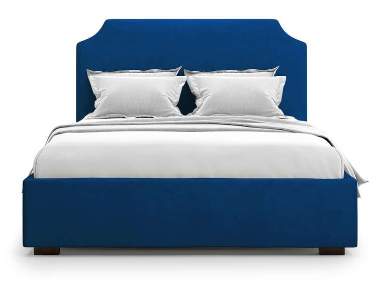 Кровать Izeo 160х200 темно-синего цвета с подъемным механизмом 