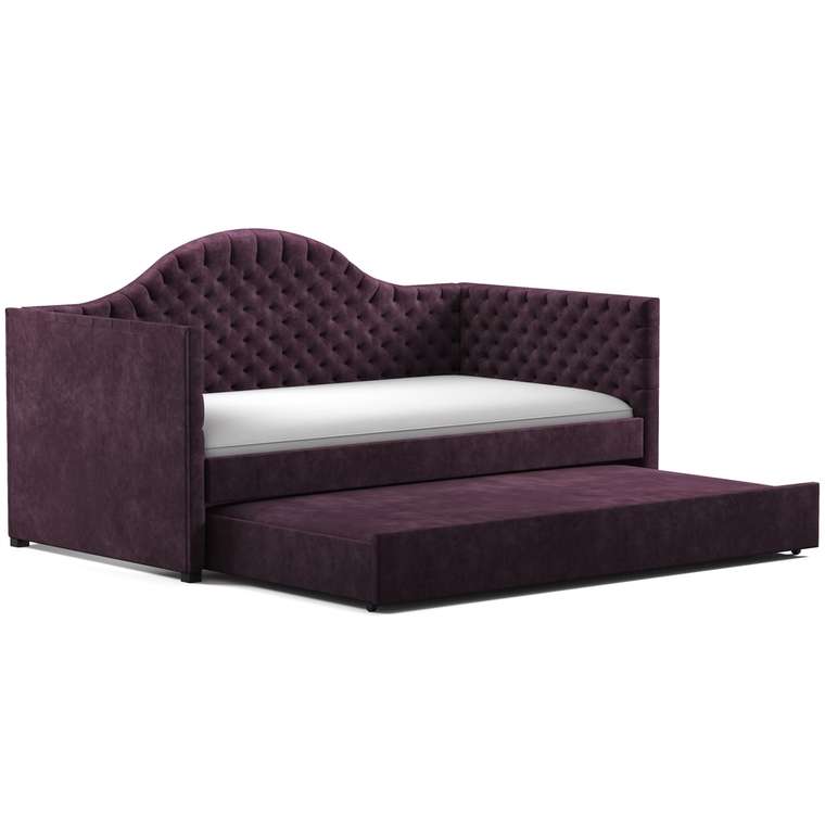 Кровать с дополнительным спальным местом Rosa 100х200 фиолетового цвета