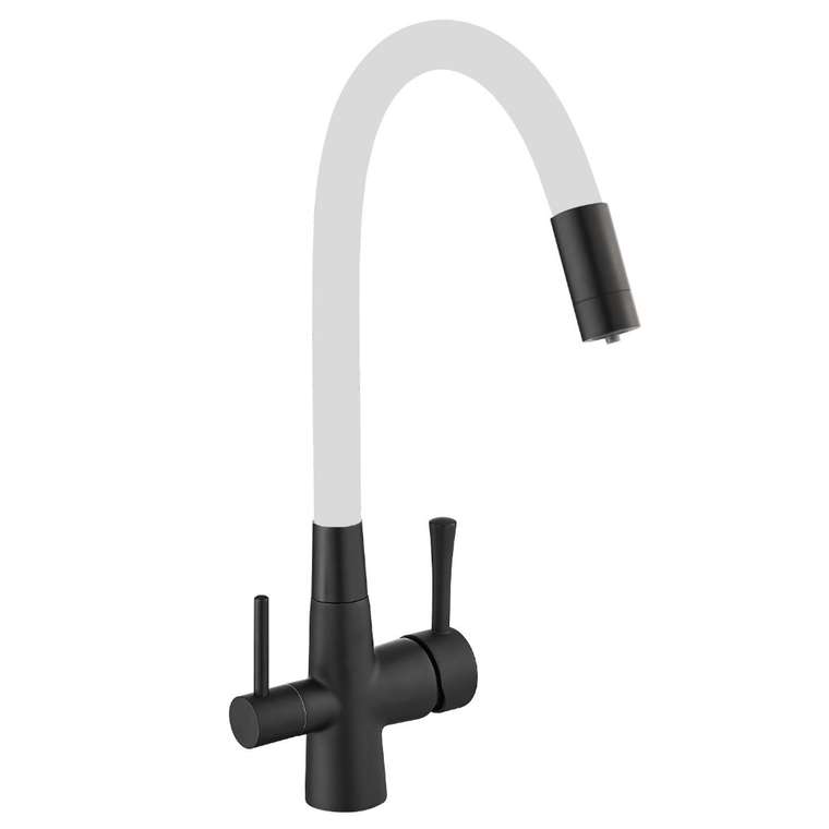 Смеситель для кухни с подключением к фильтру Savol S-L1806H-02, черный