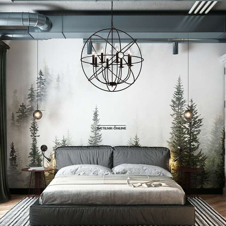 Подвесная люстра Loft IT Castle Brown  