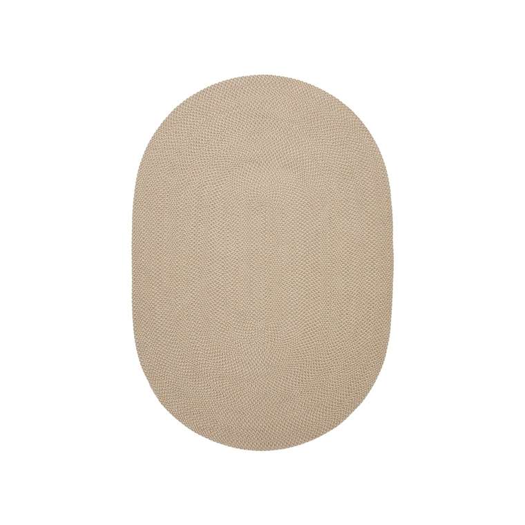 Овальный ковер Rodhe 160x230 бежевого цвета