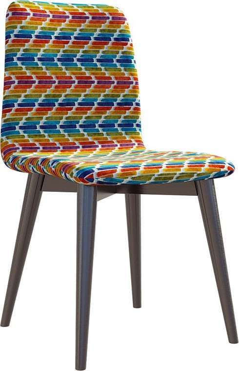 Кухонный стул Архитектор в ткани Tuscan с ножками цвета венге