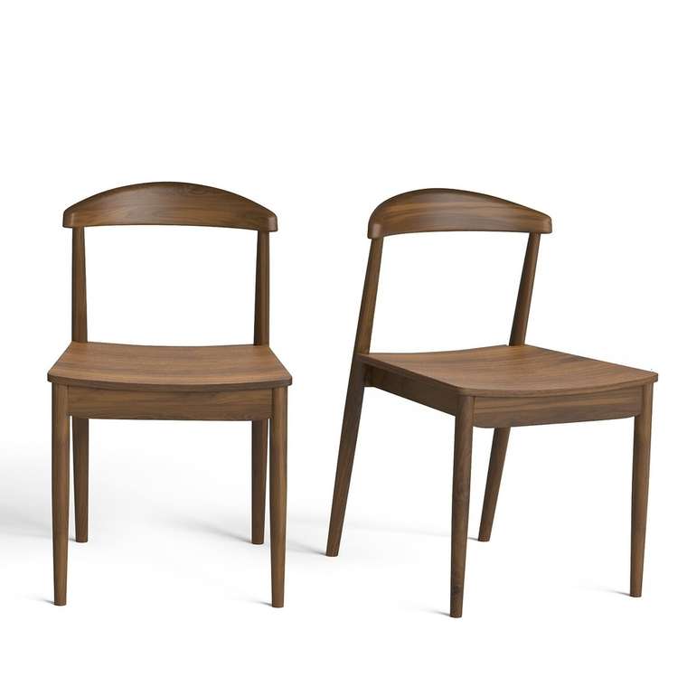 Комплект из двух стульев Galb коричневого цвета
