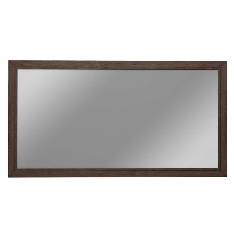 Настенное зеркало Линии 150х80 темно-коричневого цвета