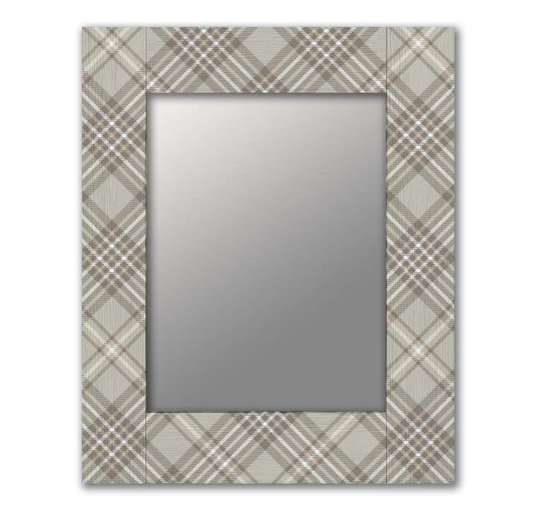 Настенное зеркало Шотландия-2 50х65 бежевого цвета
