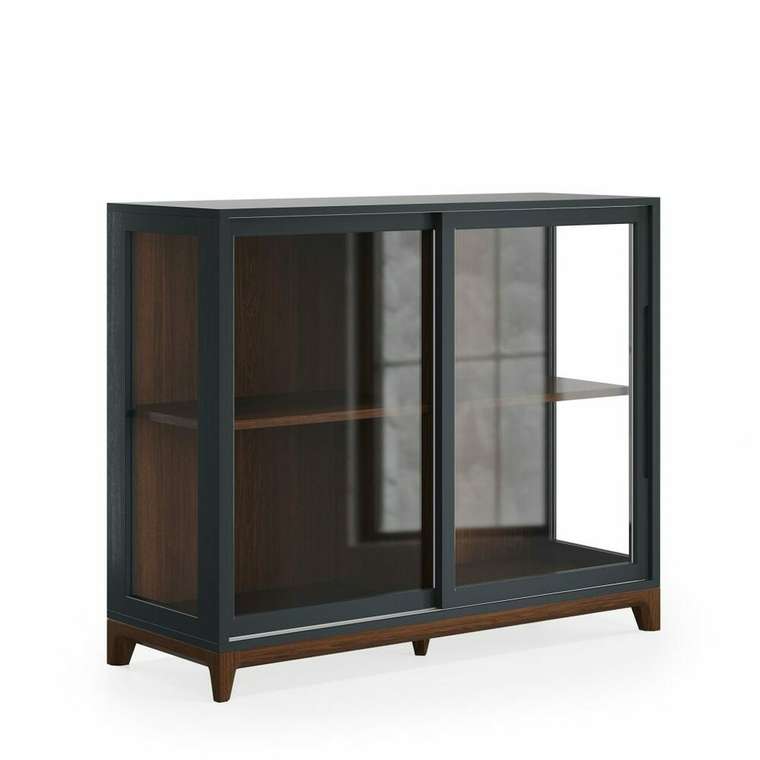 Комод-витрина Case CS160 черного цвета