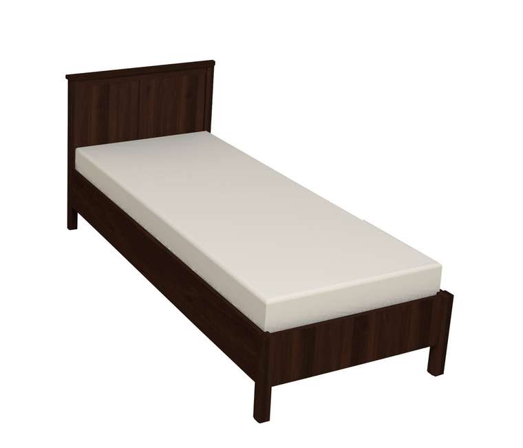 Кровать с ортопедическим основанием Sherlock 90х200 коричневого цвета