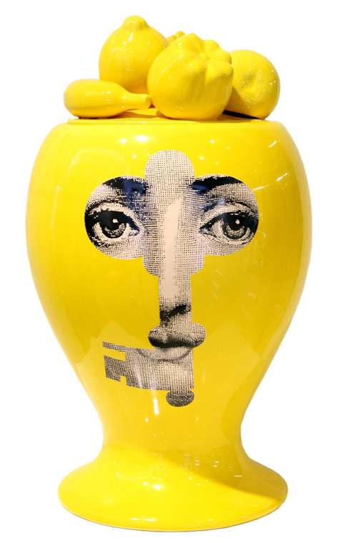 Декоративная ваза с крышкой Raccolto Yellow