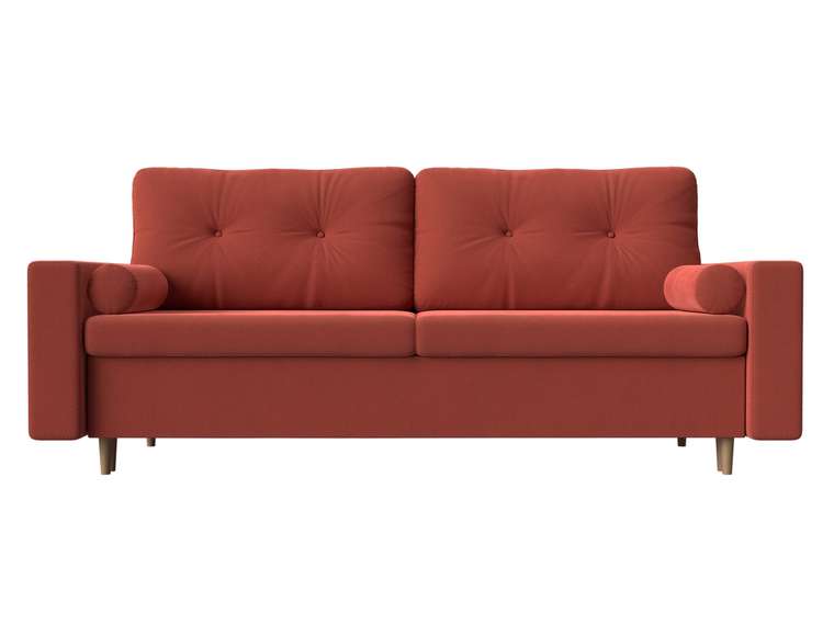 Прямой диван-кровать Белфаст кораллового цвета