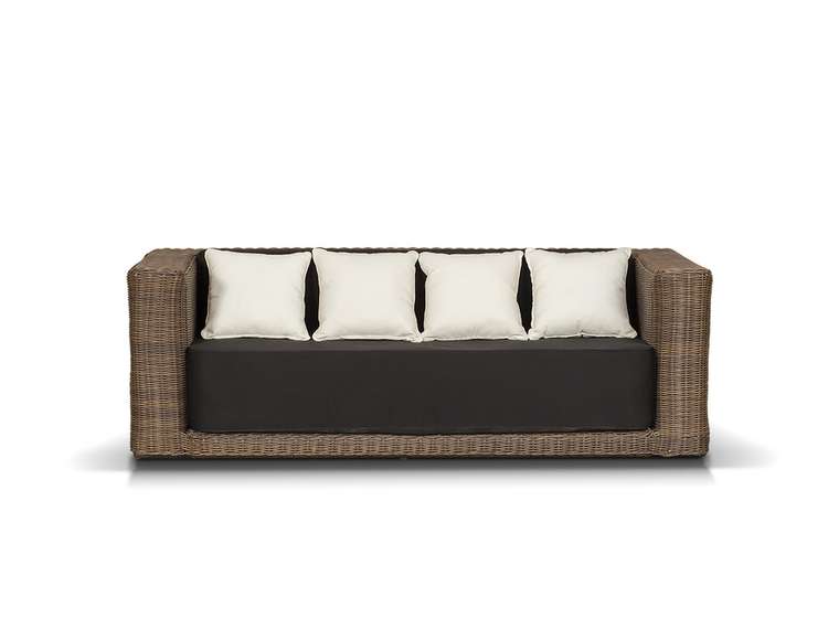 диван двухместный коричневый "Гранада" 