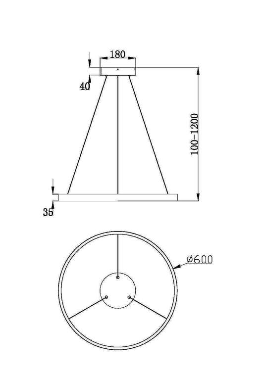 Подвесной светильник Maytoni MOD058PL-L32W3K