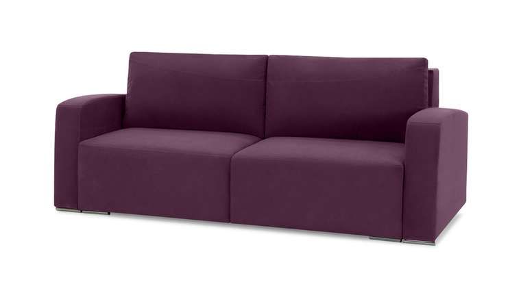 Прямой диван-кровать Окленд Лайт фиолетового цвета